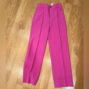 Zara pink high waisted trousers pants